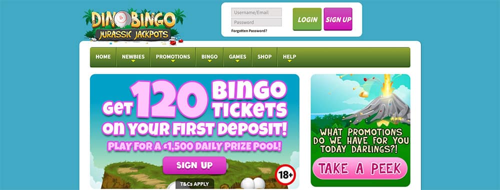 Dino Bingo Bonus Codes