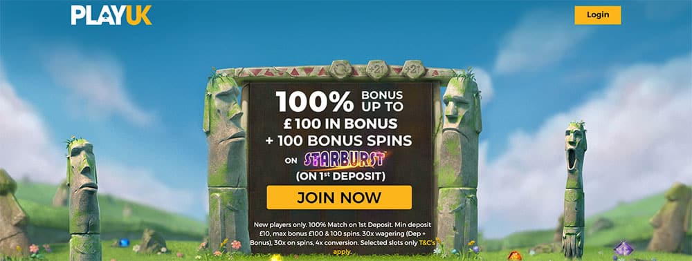 PlayUK Casino Bonus Codes