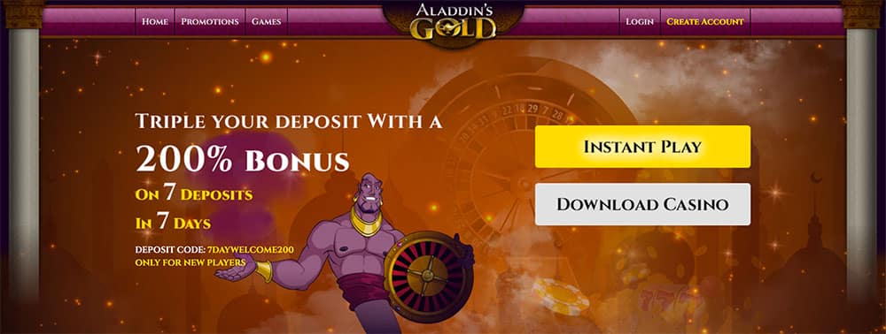Aladdin's Gold Casino Bonus Codes