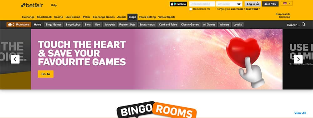 Betfair Bingo Welcome Bonus