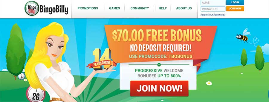 Bingo Billy No Deposit Bonus