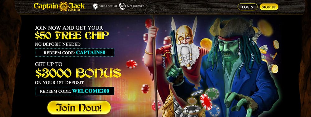 Captain Jack Casino Bonus Codes