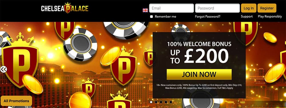 Chelsea Palace Casino Bonus Codes