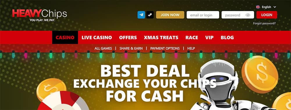 Heavy Chips Casino Bonus Codes