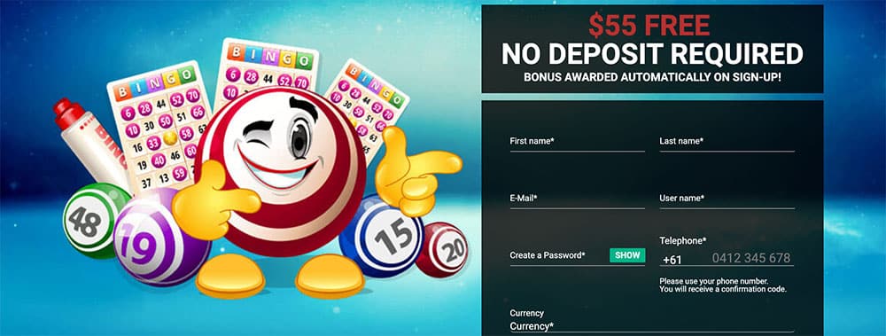 Free bingo sign up bonus no deposit required