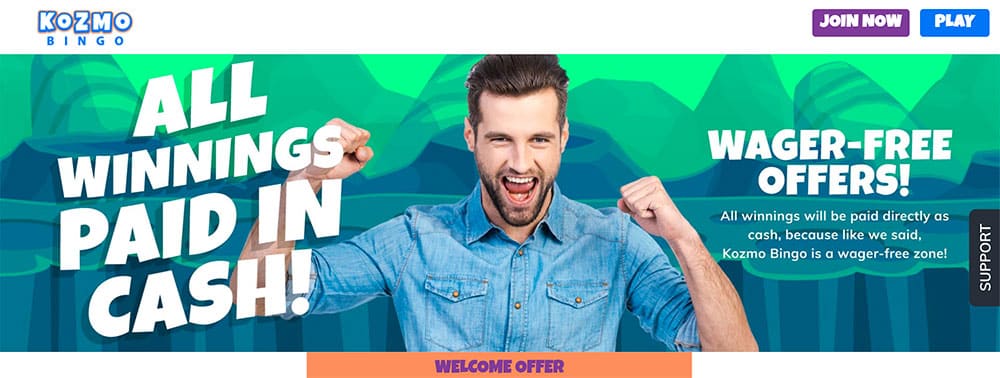 Kozmo Bingo Bonus Codes