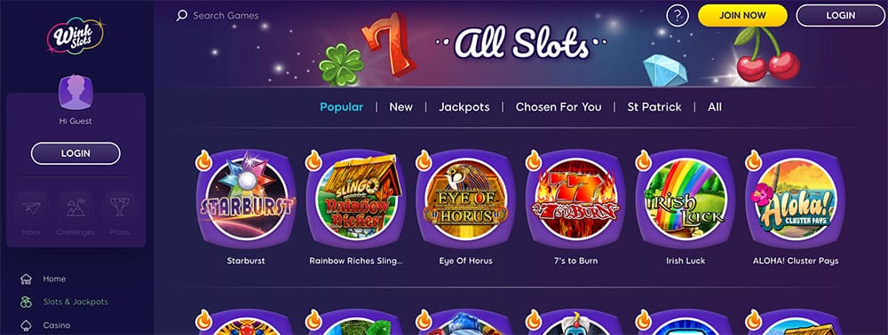 Wink Slots Casino No Deposit Bonus Codes