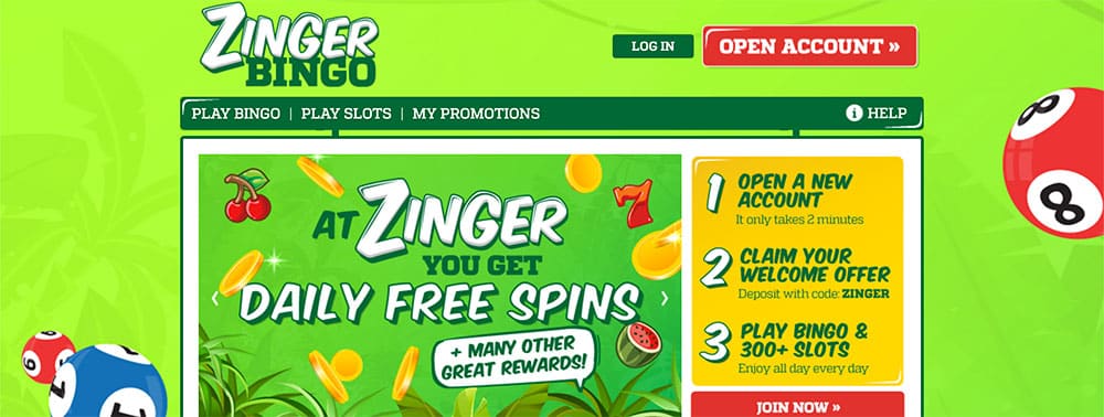 Zinger Bingo Bonus Codes