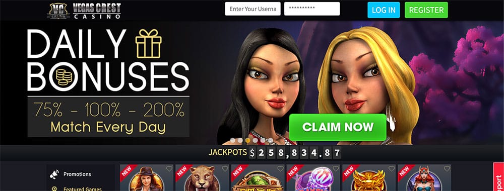Vegas Crest Casino Games Can Make Your Day