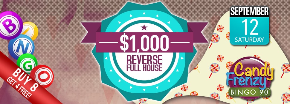 Cyber Bingo - $1,000 Reverse Full House Event