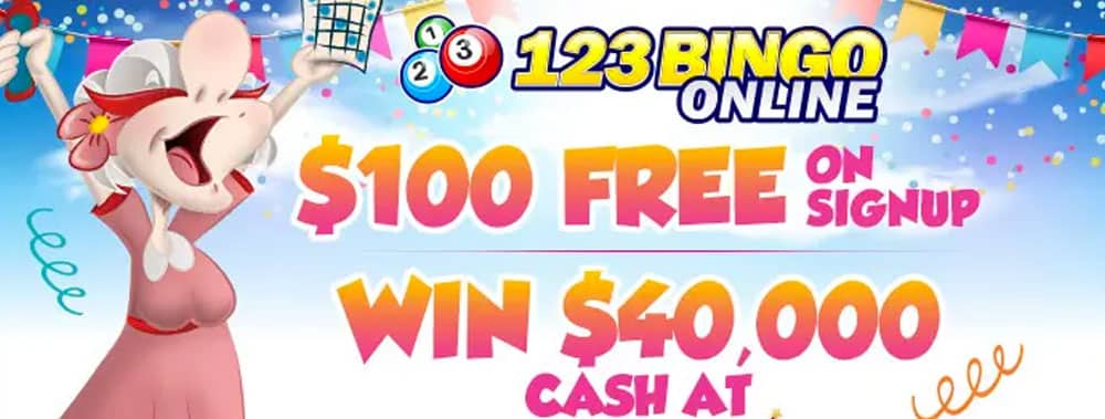 Win Cash Prizes Worth $40,000 at 123BingoOnline.com