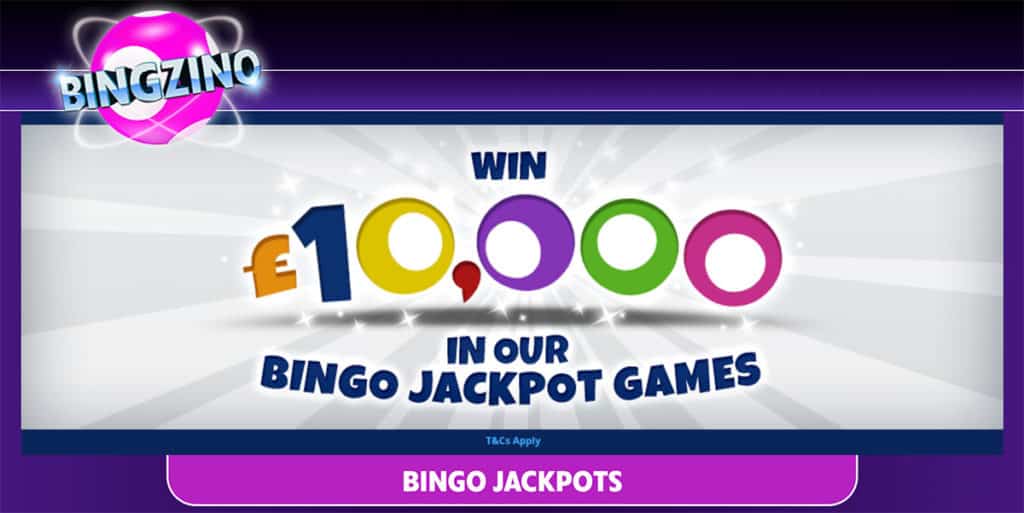 Bingzino Offers Jackpots of up to £10,000!