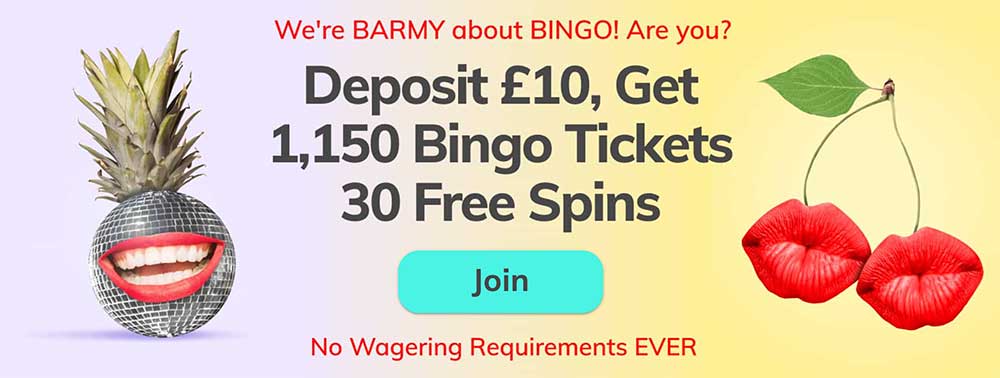 Bingo Barmy Bonus Codes