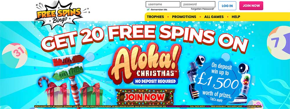 Free Spins Bingo No Deposit Bonus