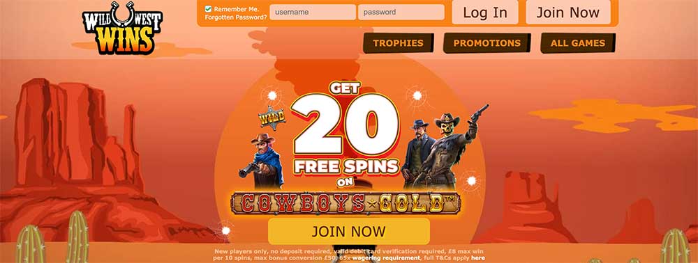 Wild West Wins Casino Bonus Code