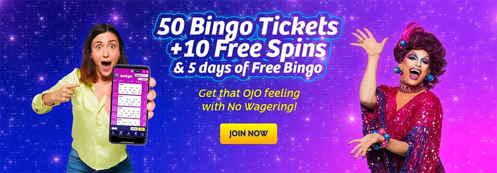PlayOJO Bingo Bonus Code
