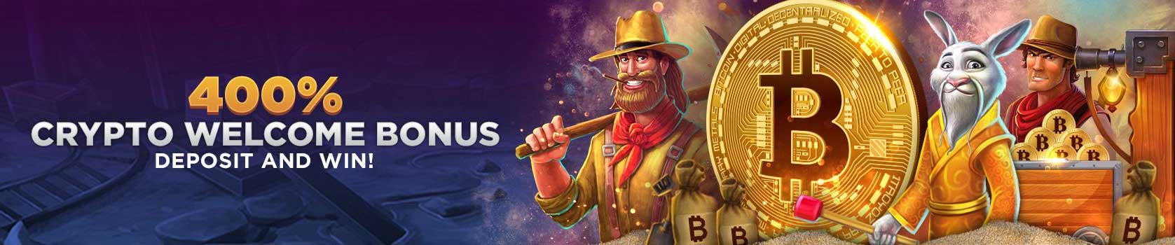 Super Slots Casino: Get 400% Crypto Welcome Bonus