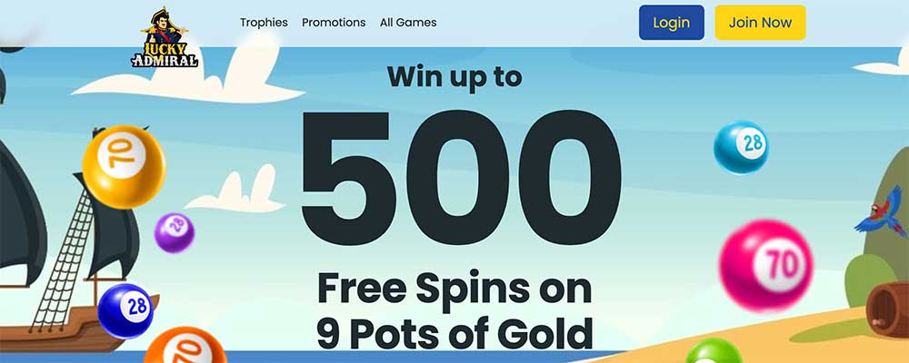 Lucky Admiral Bonus Code