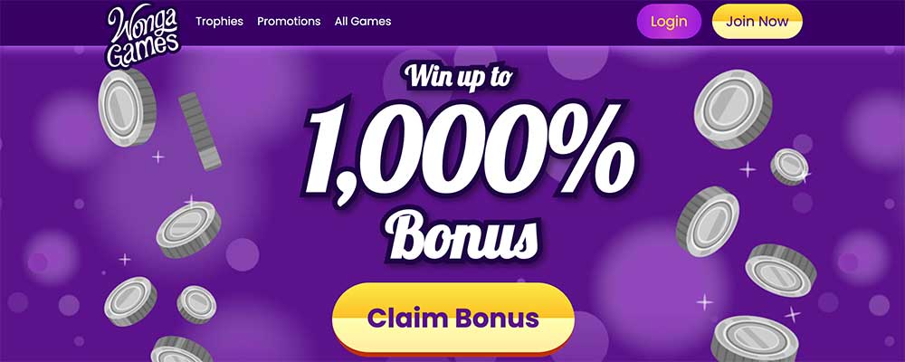 Wonga Games Bonus Code