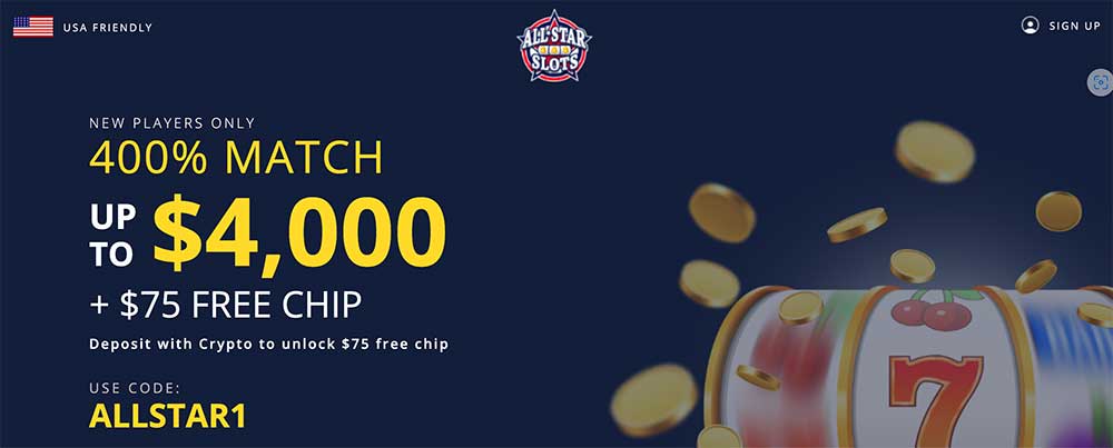 All Star Slots Casino Bonus Code