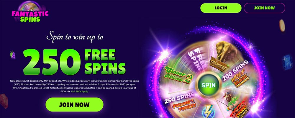 Fantastic Spins Casino Bonus Code