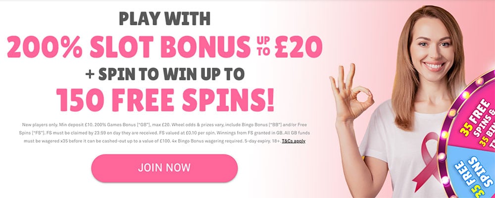 Pink Ribbon Bingo Bonus Code